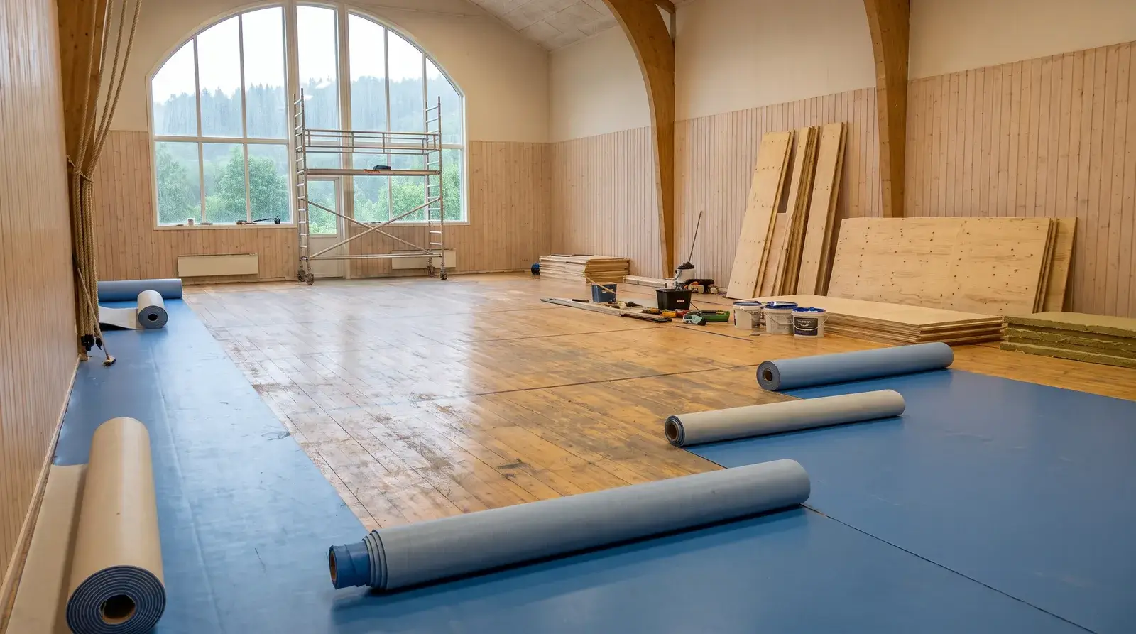 Rehabilitering av gymsalgulv – spillemidler kan dekke inntil en tredjedel